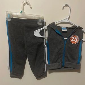 18 mos jogger set sleeveless sweatsuit